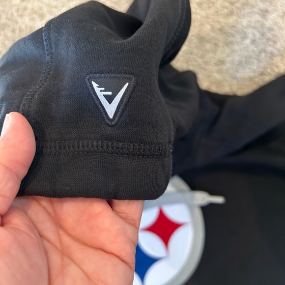 Steelers Antigua Black Victory Pullover Hoodie. Embroidered Logo. Like new 2XL - Picture 7 of 12